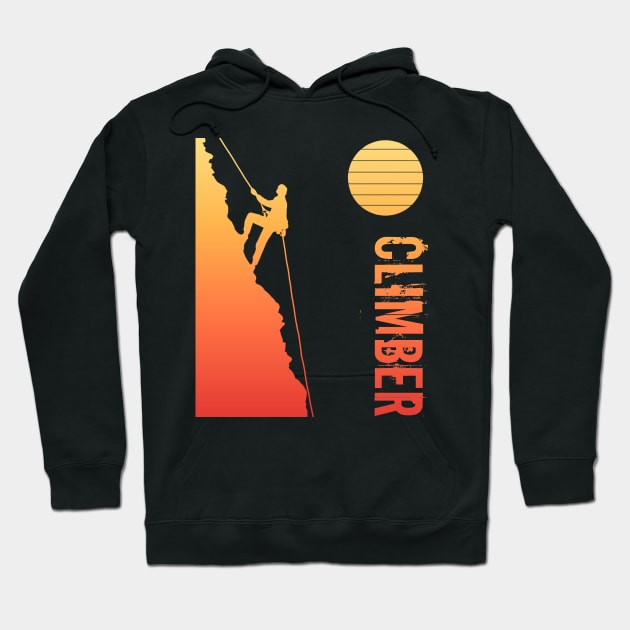 climber Hoodie by Ntdesignart